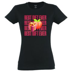   Best Gift Ever - γυναικείο t-shirt - βαμβάκι - μαύρο