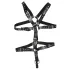 ZADO - μαύρο δερμάτινο ανδρικό body-σαρ harness (S-L)