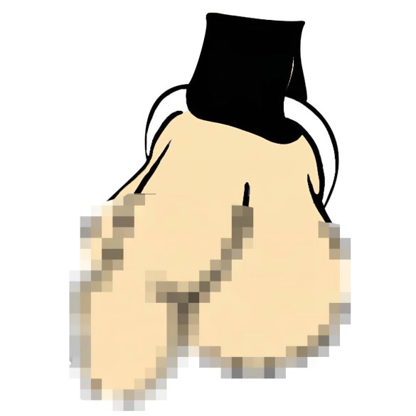 ZADO - ανδρικό δερμάτινο ζωνάρι σώματος - μαύρο (S-L)