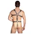 ZADO - μαύρο δερμάτινο ανδρικό body-σαρ harness (S-L)