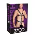 ZADO - μαύρο δερμάτινο ανδρικό body-σαρ harness (S-L)
