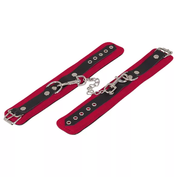 ZADO - δερμάτινες χειροπέδες αστραγάλων (κόκκινες)