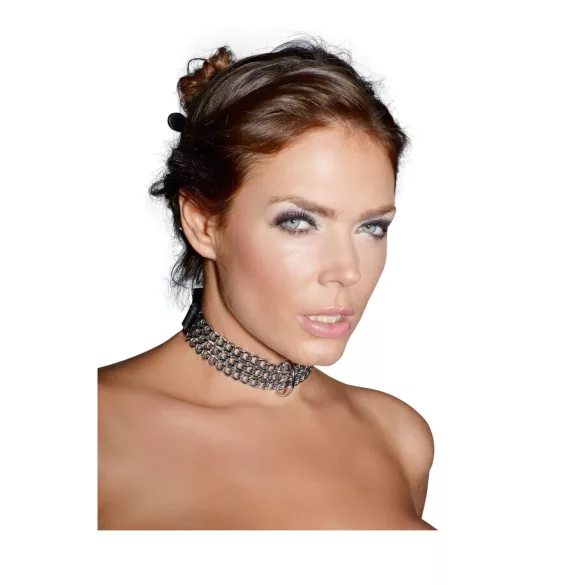 ZADO - κολάρο με αλυσίδα - ασημί - BDSM αξεσουάρ