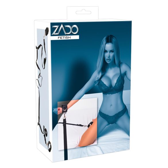 Ζado - δερμάτινο σετ δέσιμο κρεβατιού (μαύρο)