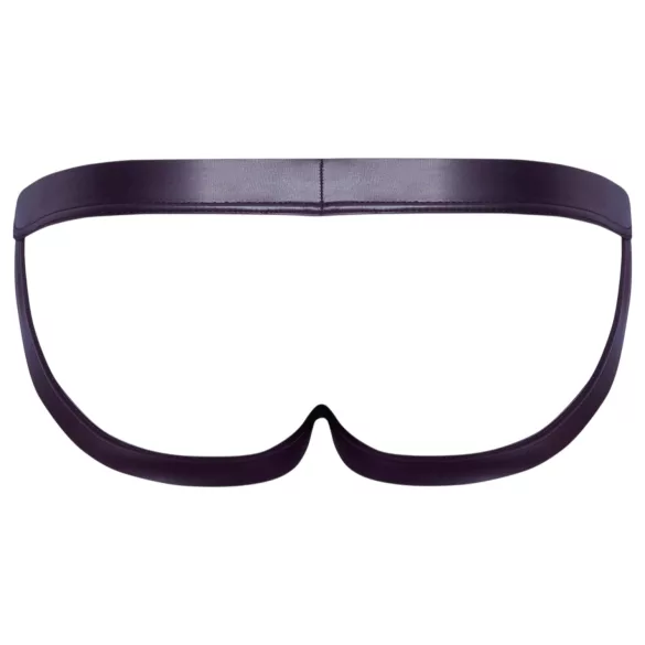 Svenjoyment - ανδρικό jockstrap γυαλιστερό - μαύρο - XL