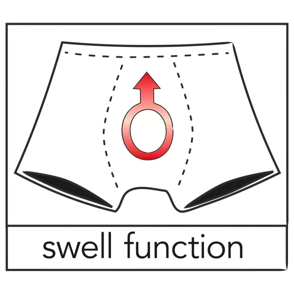 Ανδρικό στρινγκ με αποσπώμενο κούμπωμα - μαύρο