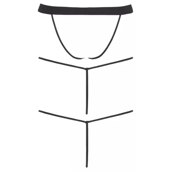 Svenjoyment - ανδρικό σετ στρινγκ - μαύρο, 3 τεμάχια, S-L