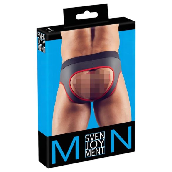 Svenjoyment - ανδρικό jockstrap ανοιχτό - μαύρο - L