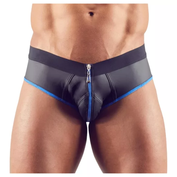 Svenjoyment - ανδρικό jockstrap ανοιχτό - μαύρο μπλε - XL