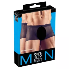   Svenjoyment - ανδρικό διάφανο μποξερ σετ - μαύρο 2 τεμάχια S-L