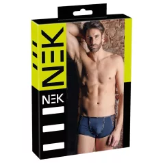   NEK - ανδρικό μποξερ με κορδόνια - δίχτυ ένθετα - μαύρο/μπλε