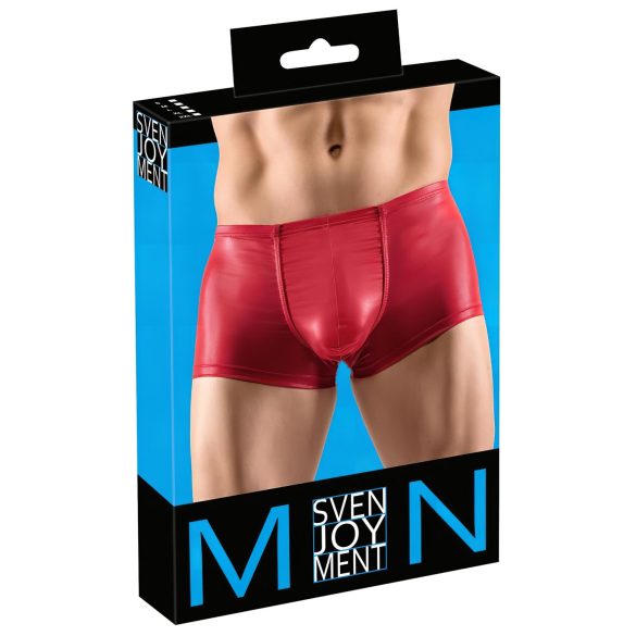 Svenjoyment - γυαλιστερό push-up μποξερ (κόκκινο) - 2XL