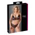 Cottelli Plus Size - δαντελένιο σετ σουτιέν (μαύρο) - XXL