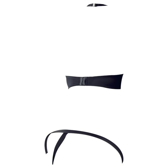 Cottelli - σετ σουτιέν με μεταλλικούς κρίκους - μαύρο