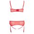 Cottelli Plus Size - Πολυμορφικό Σετ Εσωρούχων (κόκκινο) - 90D/XL