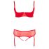 Cottelli Plus Size - Πολυμορφικό Σετ Εσωρούχων (κόκκινο) - 90E/XL