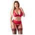 Cottelli Plus Size - Πολυμορφικό Σετ Εσωρούχων (κόκκινο) - 95E/2XL