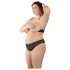 Cottelli Plus Size - Μαύρο σετ σουτιέν με χάντρες - 2XL