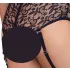 Cottelli Bondage Plus Size - δαντελένιο σετ σουτιέν (μαύρο) - 3XL