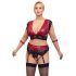 Cottelli Bondage Plus Size - Σετ Δαντελένιου Σουτιέν (Κόκκινο)
