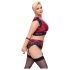 Cottelli Bondage Plus Size - Σετ Δαντελένιου Σουτιέν (Κόκκινο)