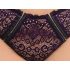 Cottelli Plus Size - Διαφανές σετ σουτιέν με σχέδια (μωβ) - 2XL