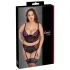 Cottelli Plus Size - σετ σουτιέν με ρυθμιζόμενες τιράντες (κόκκινο)