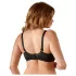 Cottelli Plus Size - σουτιέν push-up (μαύρο)