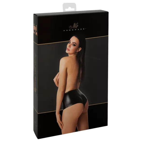 Noir - γυαλιστερό σορτς (μαύρο) - L