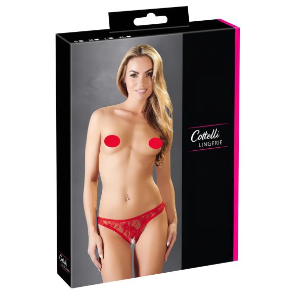 Cottelli - Δαντελένιο κόκκινο ερωτικό string - XL