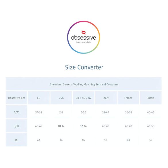 Obsessive Luiza - γυναικείο string με τουλίπες - μαύρο