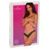 Obsessive Donna Dream - γυναικείο string με δαντέλα ανοιχτό - μαύρο - XL/XXL