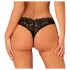 Obsessive Donna Dream - γυναικείο string με δαντέλα ανοιχτό - μαύρο - XL/XXL