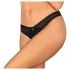 Obsessive - γυναικείο string εσώρουχο ανοιχτό - μαύρο - XL/XXL