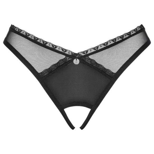 Obsessive - γυναικείο string εσώρουχο ανοιχτό - μαύρο - XL/XXL