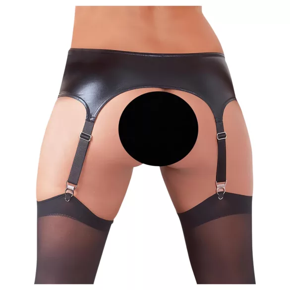 NO:XQSE - σετ ζαρτιέρες γυαλιστερό εφέ - γυναικεία - L