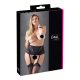 Cottelli Plus Size - δαντελένιες ζαρτιέρες με κορδόνια (μαύρο) - 3XL