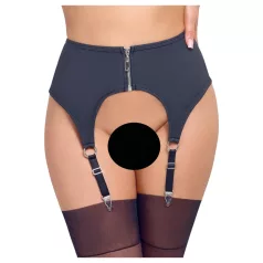   Cottelli - καλτσοδέτα ματ για γυναίκα - μαύρο