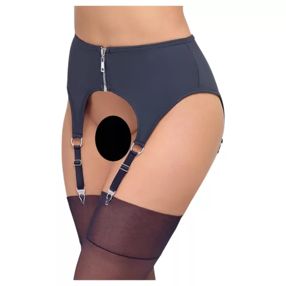 Cottelli - καλτσοδέτα ματ για γυναίκα - μαύρο