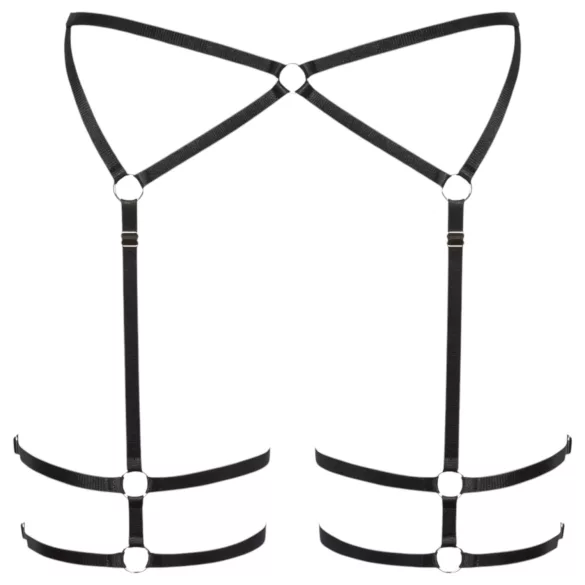 Cottelli - καλσόν κορμάκι διάφανο - μαύρο