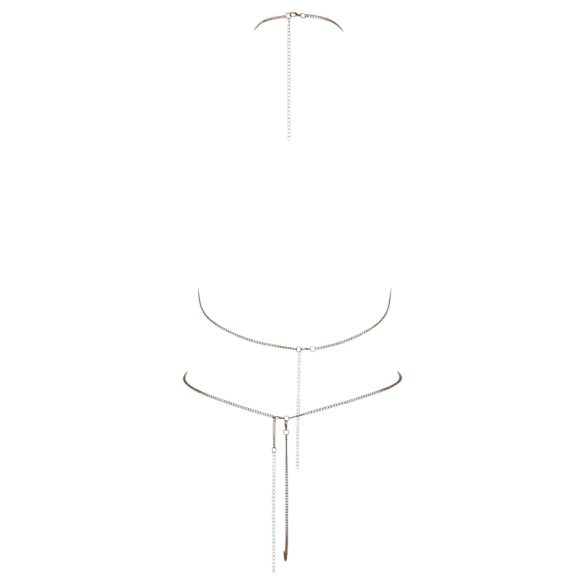 Cottelli - μπικίνι με αλυσίδες και στρας - ασημί