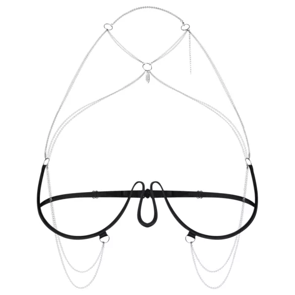 Obsessive - σουτιέν με αλυσίδα - μαύρο (S-L)