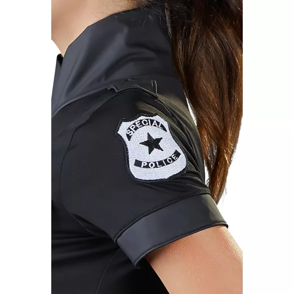 Cottelli Police - στολή αστυνομικίνας - φόρεμα - μαύρο - XL