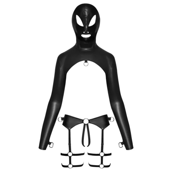 Bad Kitty - σετ εσώρουχα BDSM - μαύρο - M