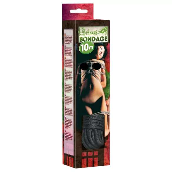 Shibari - σχοινί bondage - 10μ - μαύρο