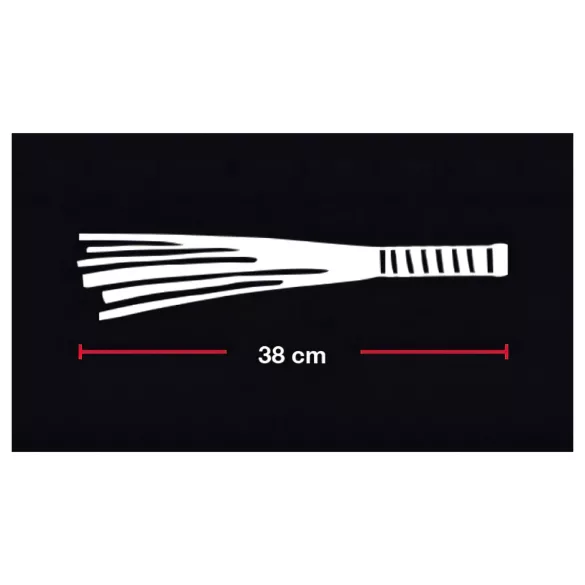 Bad Kitty - μαστίγιο βελούδινου δέρματος - κόκκινο