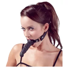   Fetish - σαγιονάρες με δονητή στόματος - μαύρο