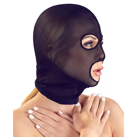 Bad Kitty - μάσκα στοματικού sex με δίχτυ - μαύρο