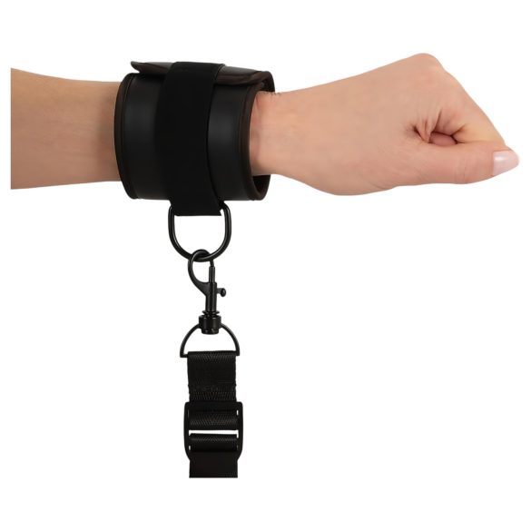 Vegan Fetish - σετ δεσίματος κρεβατιού - μαύρο