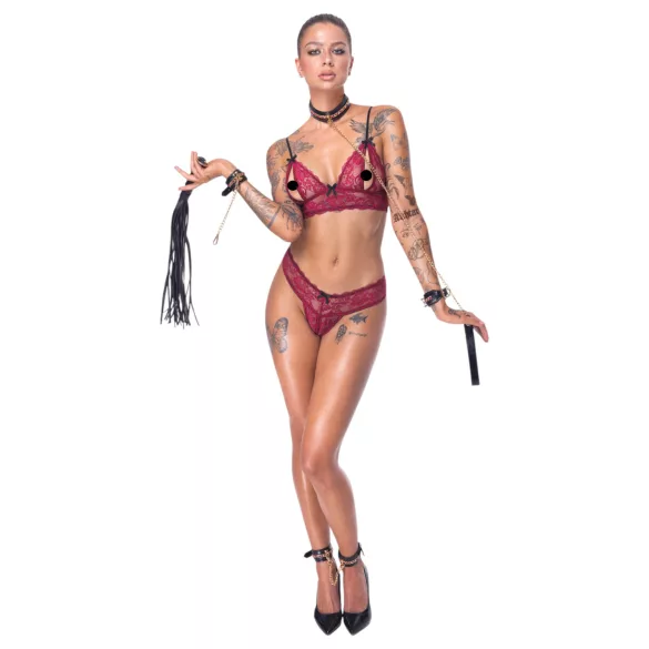 Bad Kitty - σετ bondage 6 τεμαχίων - μαύρο